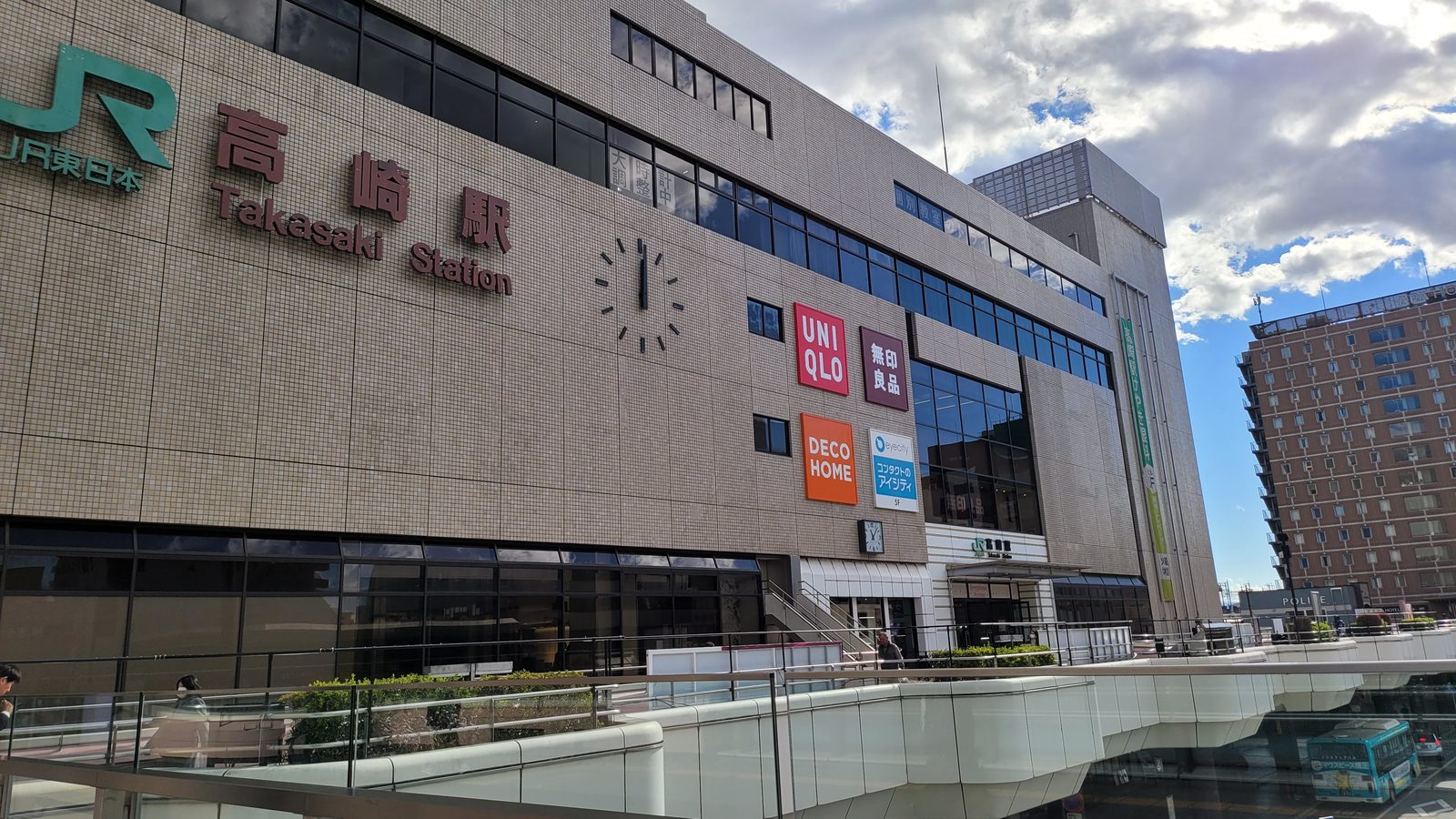 高崎駅西口方面