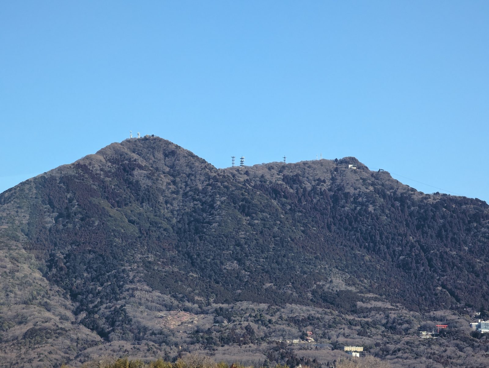 筑波山を望む田園風景